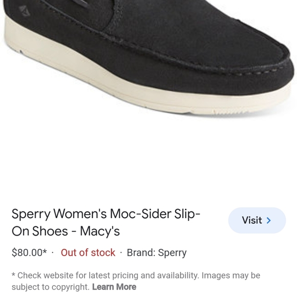 Women's Sperry Moc Slider Slip On Shoes Suede and faux fur lining Size 7 - Picture 6 of 16